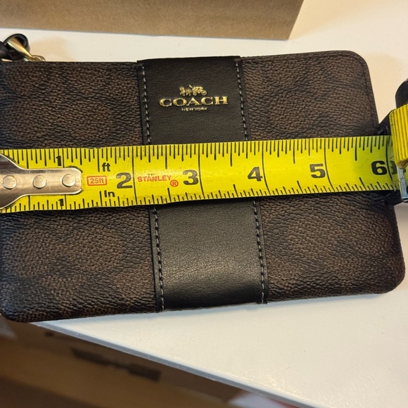 Coach Brown and Black Wristlet- new - Picture 4 of 7